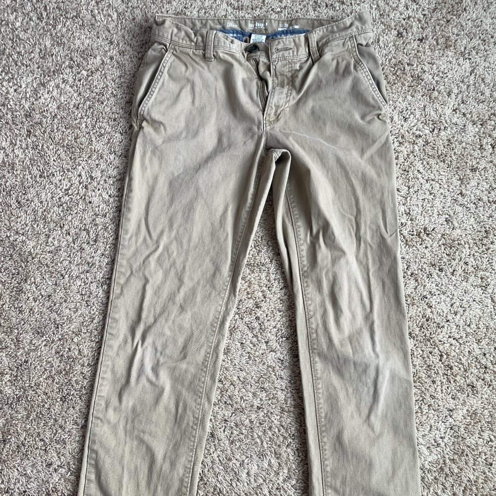 Ultimate Flex Slim Straight Khaki 30x32